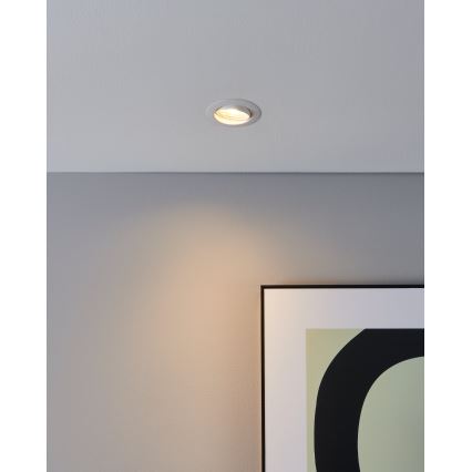 Eglo - CONJUNTO 3x Foco de encastrar LED 1xGU10/4W/230V branco