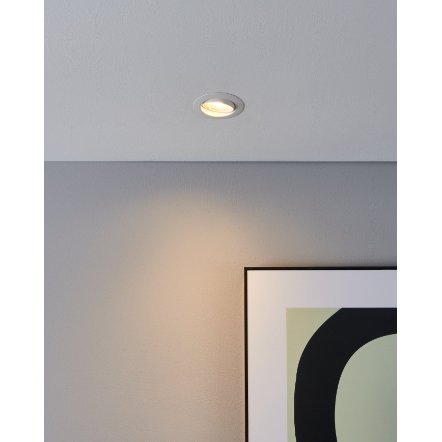 Eglo - CONJUNTO 3x Foco de encastrar LED 1xGU10/4W/230V branco