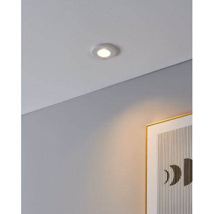 Eglo - CONJUNTO 3x Focos de encastrar LED para casa de banho 1xGU10/4W/230V IP44 branco