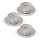 Eglo 901761 - CONJUNTO 3x Luzes LED para casa de banho FAVAZZINA 1xGU10/4W/230V IP44 cromado mate