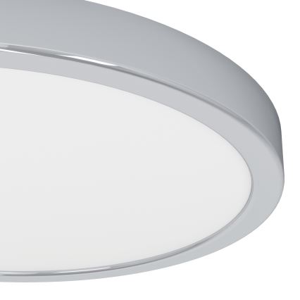 Eglo - Candeeiro de teto LED para casa de banho, 14,2W/230V, 2700/4000/6500K, Ø 27,8 cm, IP44, cromado brilhante