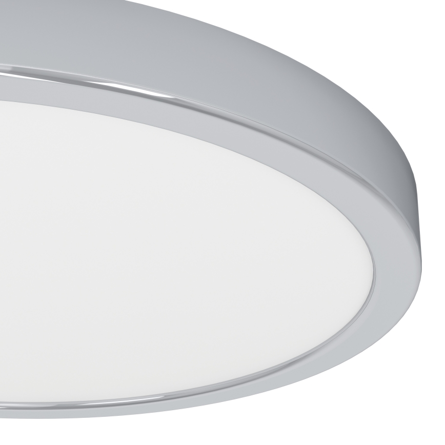 Eglo - Candeeiro de teto LED para casa de banho, 14,2W/230V, 2700/4000/6500K, Ø 27,8 cm, IP44, cromado brilhante