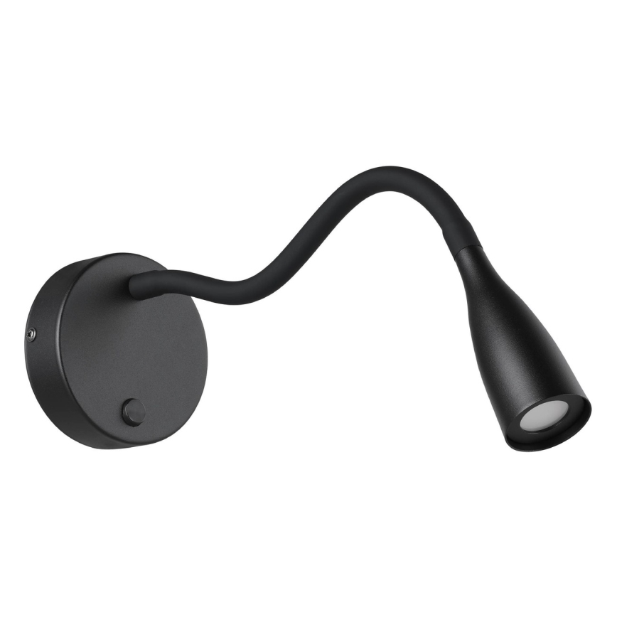 Eglo - Arandela LED flexível LED/3,8W/230V preta