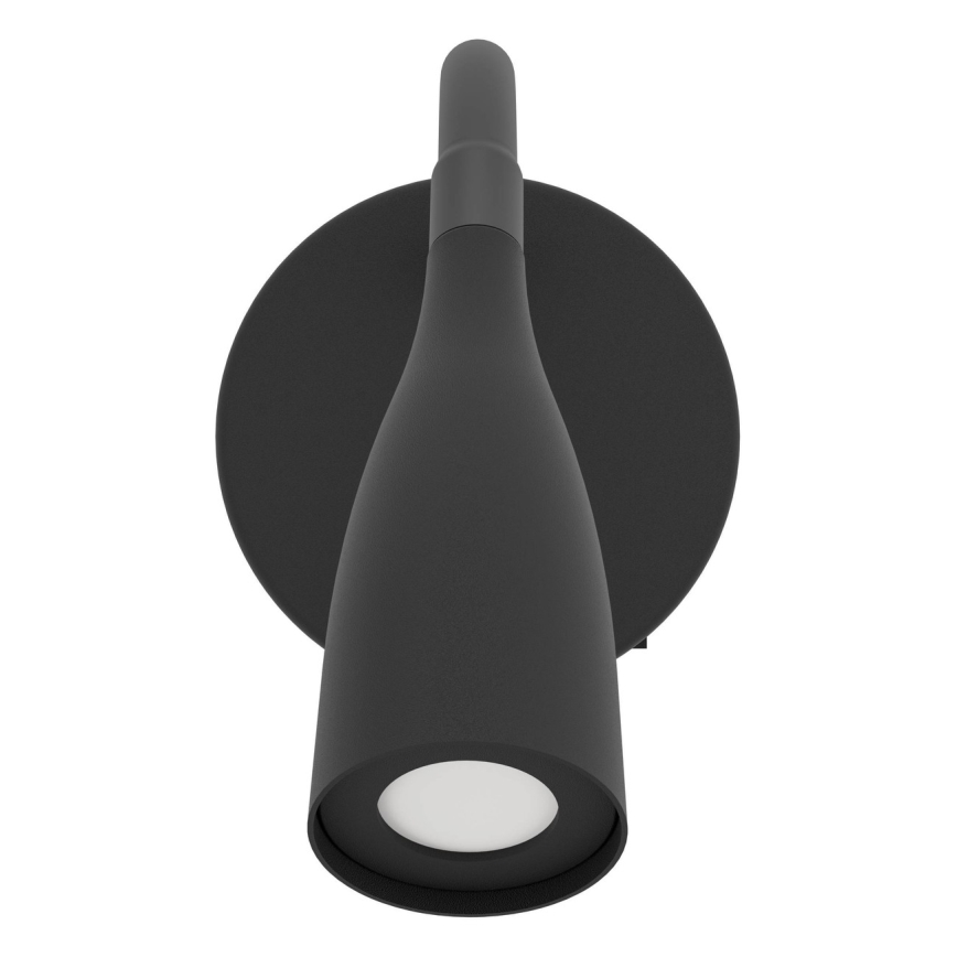Eglo - Arandela LED flexível LED/3,8W/230V preta