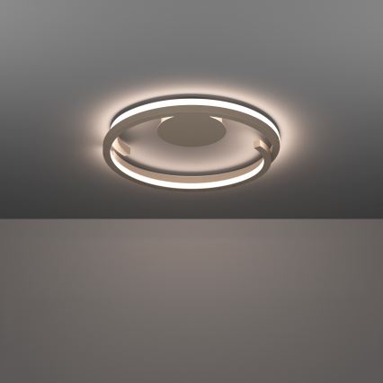 Eglo - Luminária de teto LED dimerizável 2xLED/20W/230V 2700-6500K Ø 48 cm bege + comando remoto