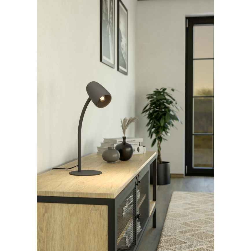 Eglo - Candeeiro de mesa 1xE14/18W/230V preto