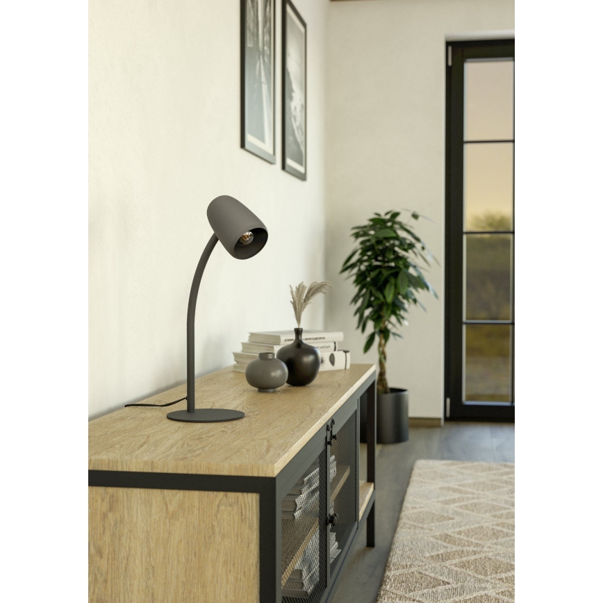 Eglo - Candeeiro de mesa 1xE14/18W/230V preto