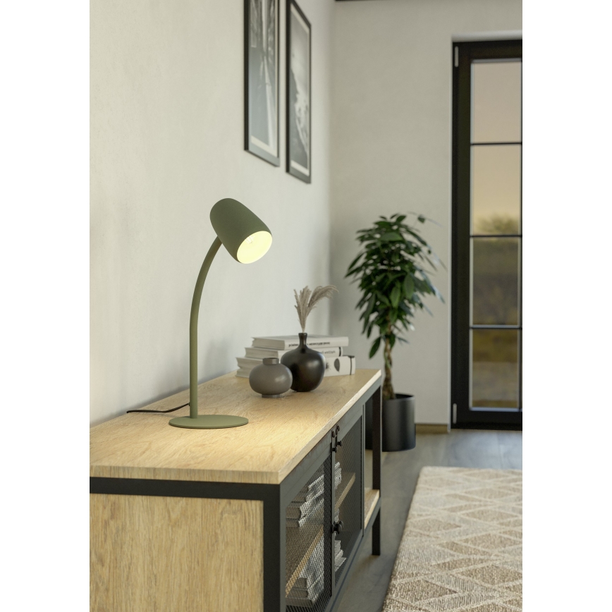 Eglo - Candeeiro de mesa 1xE14/18W/230V verde