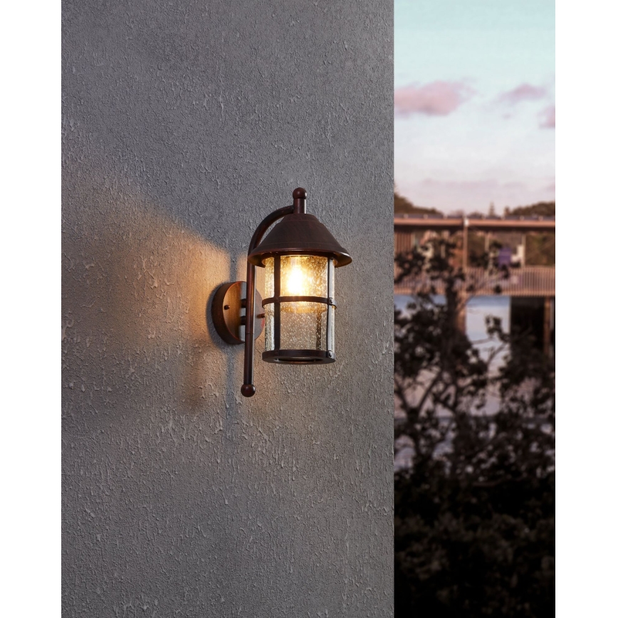 EGLO - Luz de parede de exterior 1xE27/60W/230V