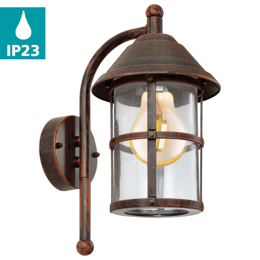 EGLO - Luz de parede de exterior 1xE27/60W/230V