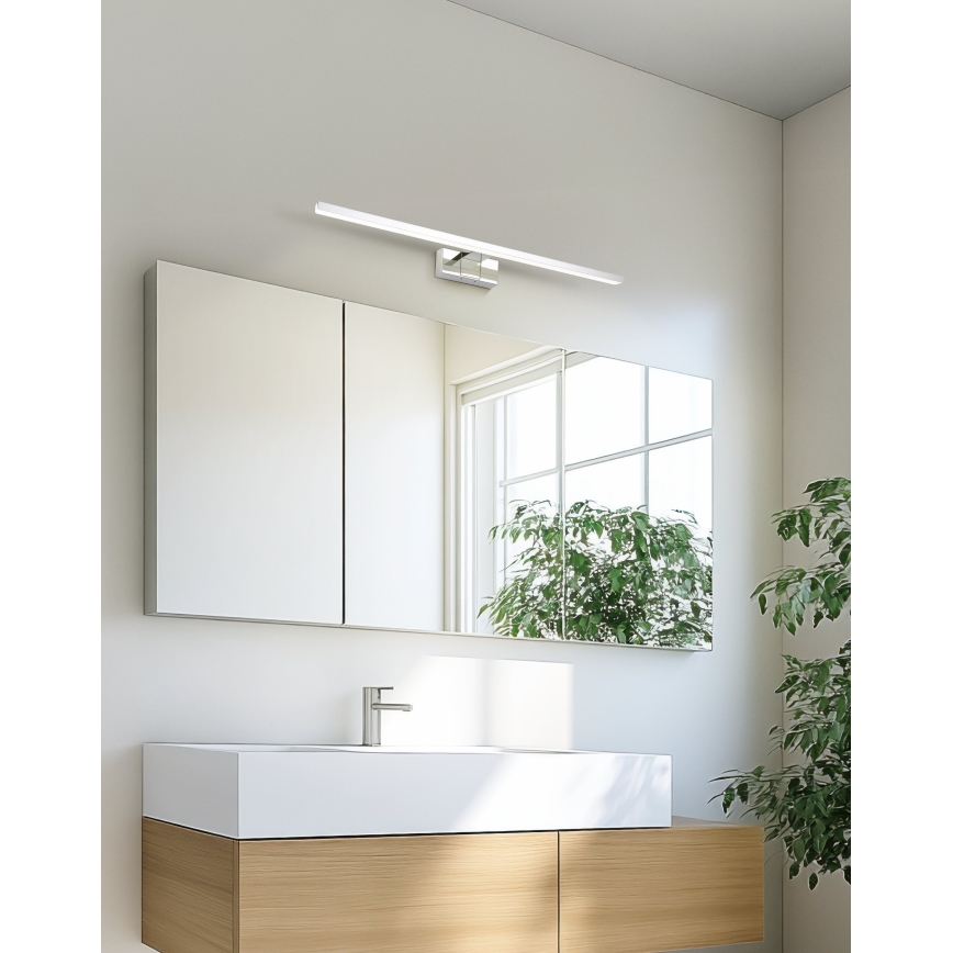 Eglo - Iluminação LED para espelho de casa de banho LED/10W/230V 3000/4000/6500K 60 cm IP44 cromado brilhante