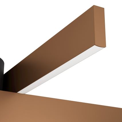 Eglo - Candeeiro de teto LED RGBW dimerizável 2xLED/18W/230V cobre/preto