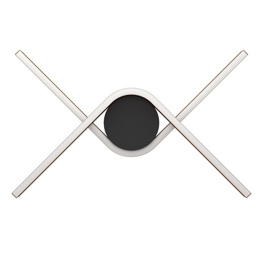 Eglo - Candeeiro de teto LED RGBW dimerizável 2xLED/18W/230V cobre/preto