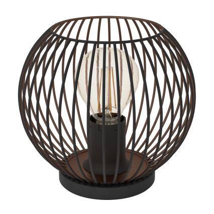 Eglo - Candeeiro de mesa 1xE27/60W/230V preto