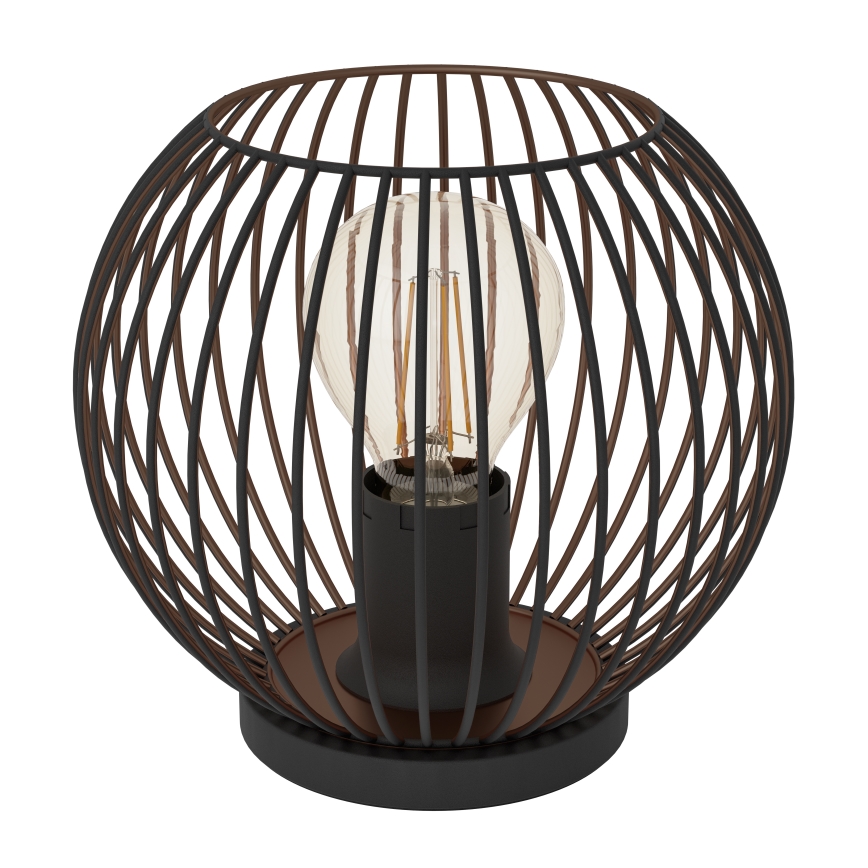 Eglo - Candeeiro de mesa 1xE27/60W/230V preto