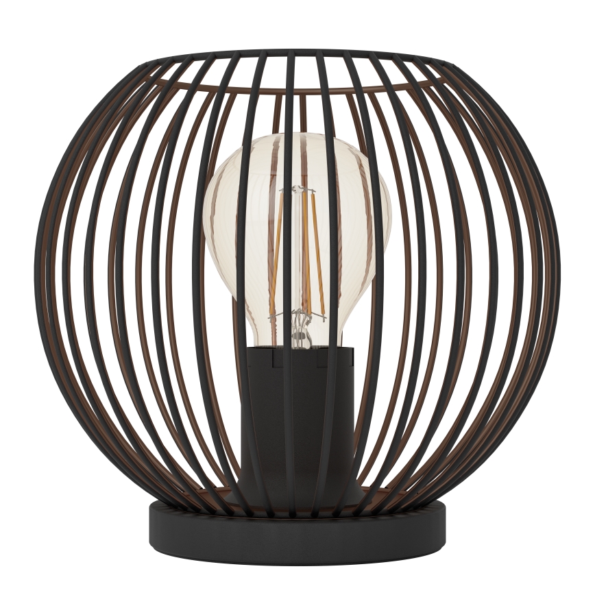 Eglo - Candeeiro de mesa 1xE27/60W/230V preto
