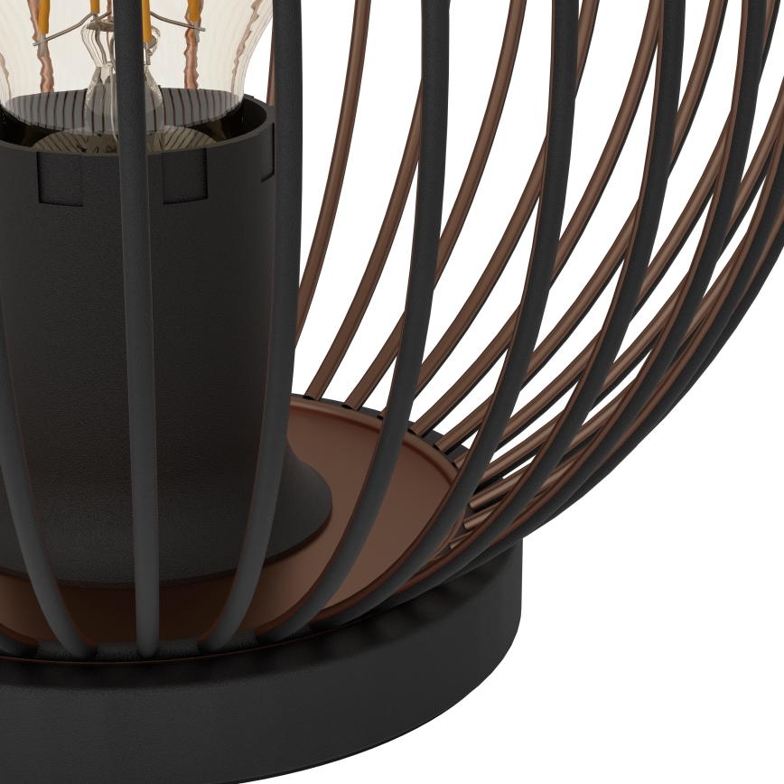 Eglo - Candeeiro de mesa 1xE27/60W/230V preto