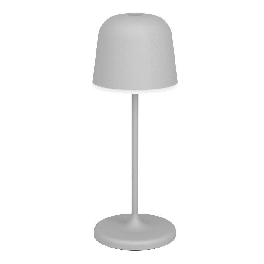 Eglo - Lâmpada de mesa recarregável tátil LED regulável para exterior LED/1,8W/5V 2500/3000/4000K 2500 mAh IP54 cinzenta