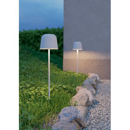 Eglo - Lâmpada de mesa recarregável tátil LED regulável para exterior LED/1,8W/5V 2500/3000/4000K 2500 mAh IP54 cinzenta