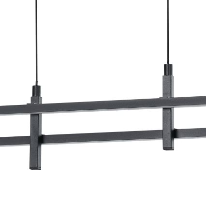 Eglo - Lustre LED suspenso por cabo LED/20W/230V preto