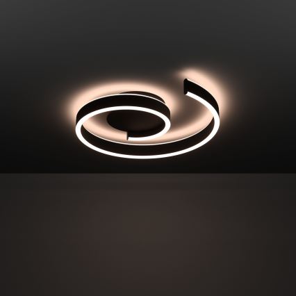 Eglo - Candeeiro de tecto LED RGBW dimerizável LED/37W/230V 3000-6500K preto