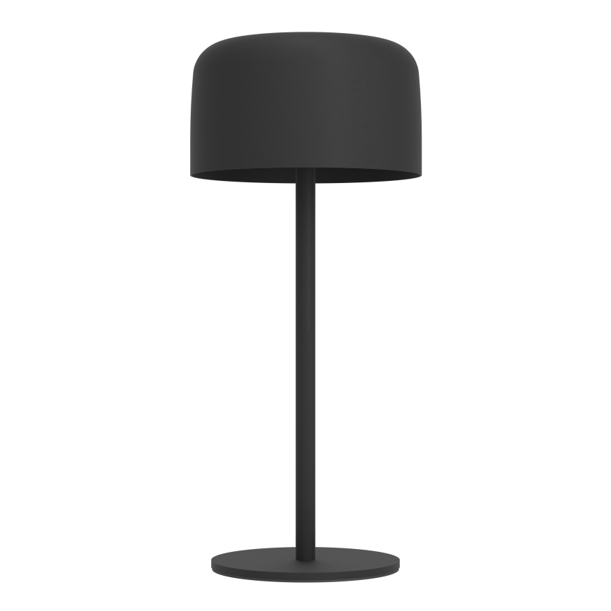 Eglo - Candeeiro de mesa LED solar recarregável com controlo tátil LED/2,8W/3,7V 1800 mAh IP44 preto