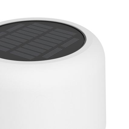 Eglo - Candeeiro de pé tátil recarregável por energia solar LED/2,8W/3,7V 1800 mAh IP44 branco