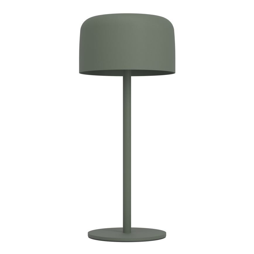 Eglo - Candeeiro de mesa tátil solar recarregável LED/2,8W/3,7V 1800 mAh IP44 verde