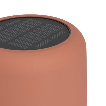 Eglo - Candeeiro de pé solar recarregável tátil LED/2,8W/3,7V 1800 mAh IP44 laranja