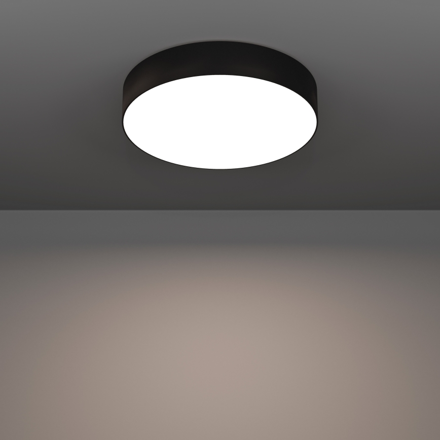 Eglo - Luminária de teto LED RGBW dimerizável LED/15W/230V 2700-6500K diâmetro 39 cm preta