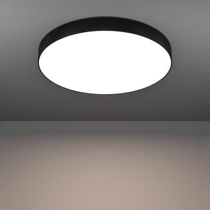 Eglo - Luminária de teto LED RGBW dimerizável LED/36,5W/230V 2700-6500K Ø 69 cm preta