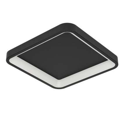 Eglo - Luminária de teto RGBW dimerizável LED/20W/230V 2700-6500K 35x35 cm preta