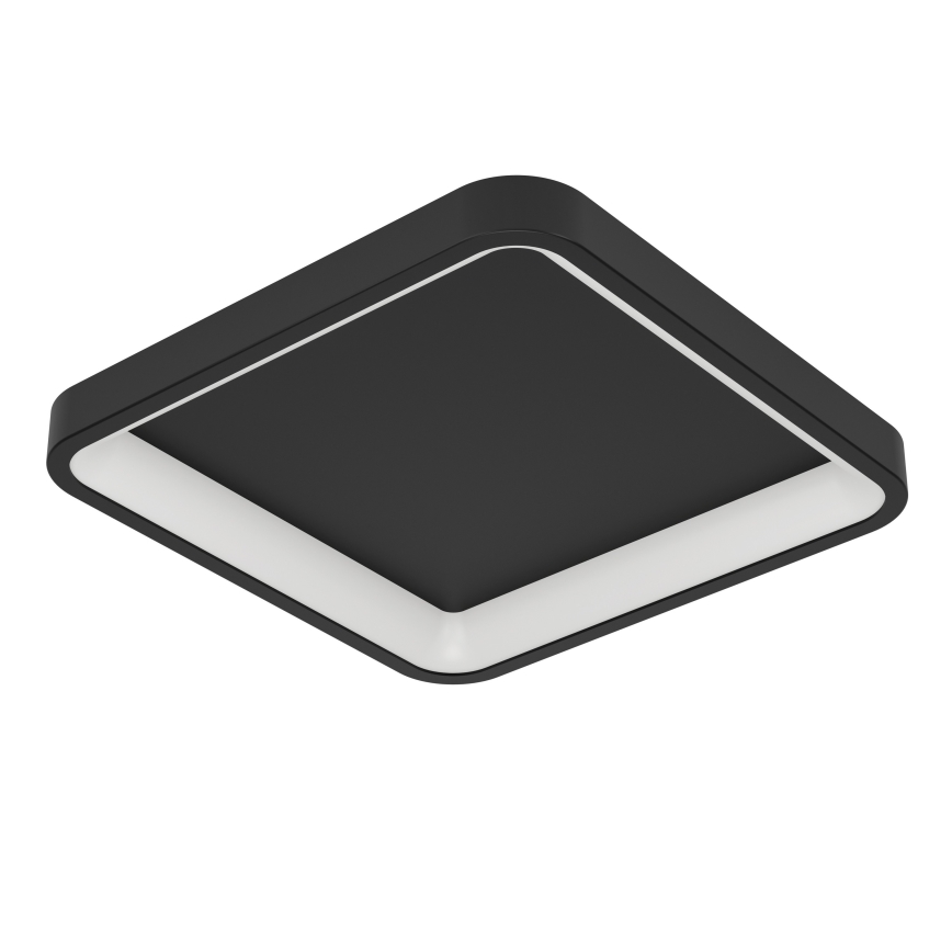 Eglo - Luminária de teto RGBW dimerizável LED/20W/230V 2700-6500K 35x35 cm preta