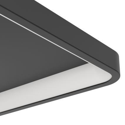 Eglo - Luminária de teto RGBW dimerizável LED/20W/230V 2700-6500K 35x35 cm preta