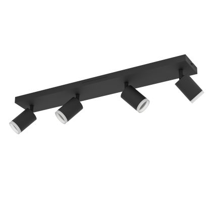 Eglo - Spot LED RGBW dimerizável 4xLED/3,7W/230V 2700-6500K preto