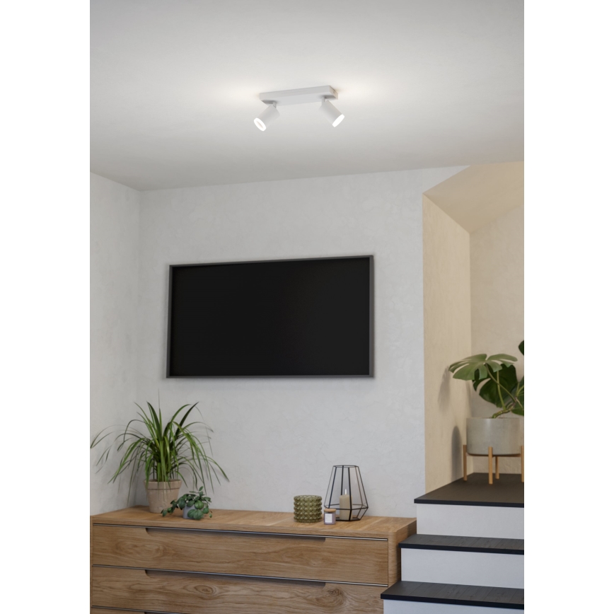Eglo - Spot LED RGBW regulável 2xLED/3,7W/230V 2700-6500K branco