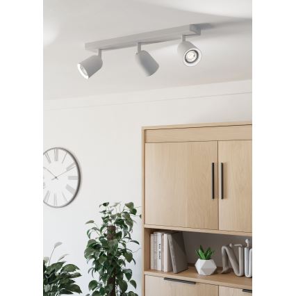Eglo - Spot de teto 3xGU10/10W/230V branco