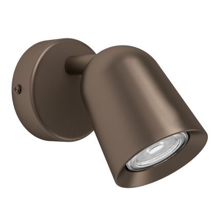 Eglo - Aplique de parede orientável 1xGU10/5W/230V bronze