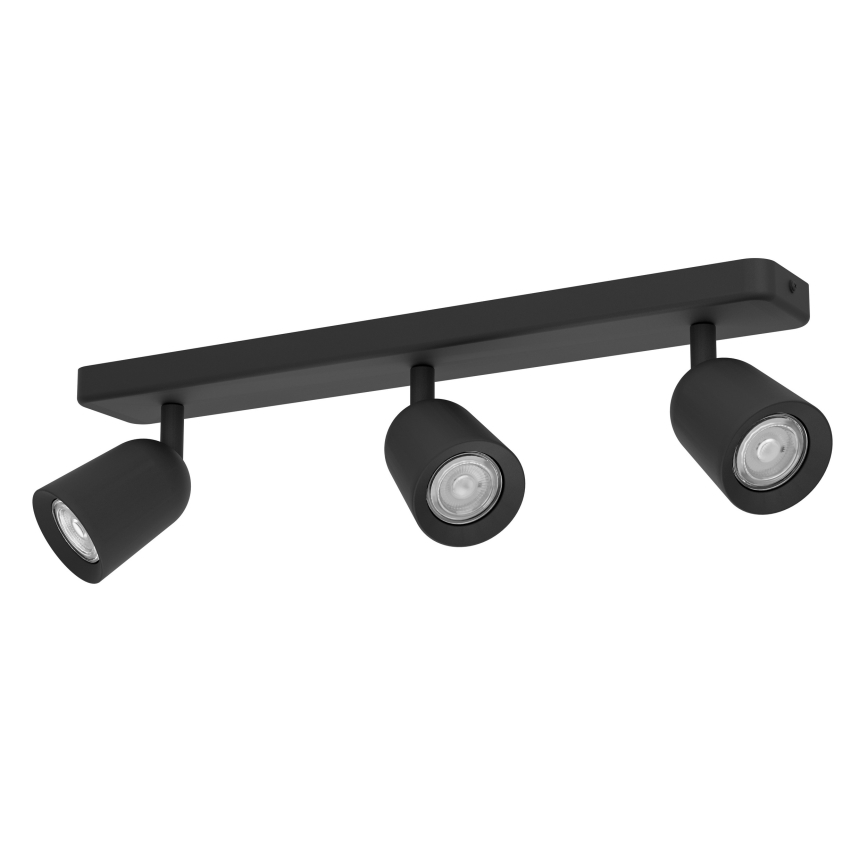 Eglo - Spot orientável 3xGU10/10W/230V preto