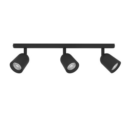 Eglo - Spot orientável 3xGU10/10W/230V preto