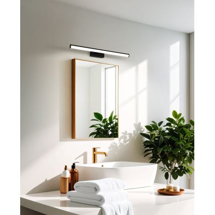 Eglo - Iluminação LED para espelho de casa de banho LED/11W/230V 60 cm IP44 preta