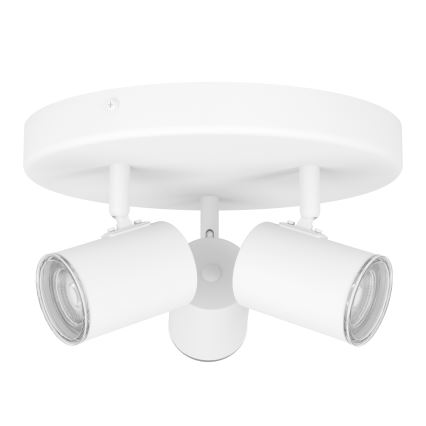 Eglo - Spot para casa de banho 3x GU10/5W/230V, Ø 25 cm, IP44, branco