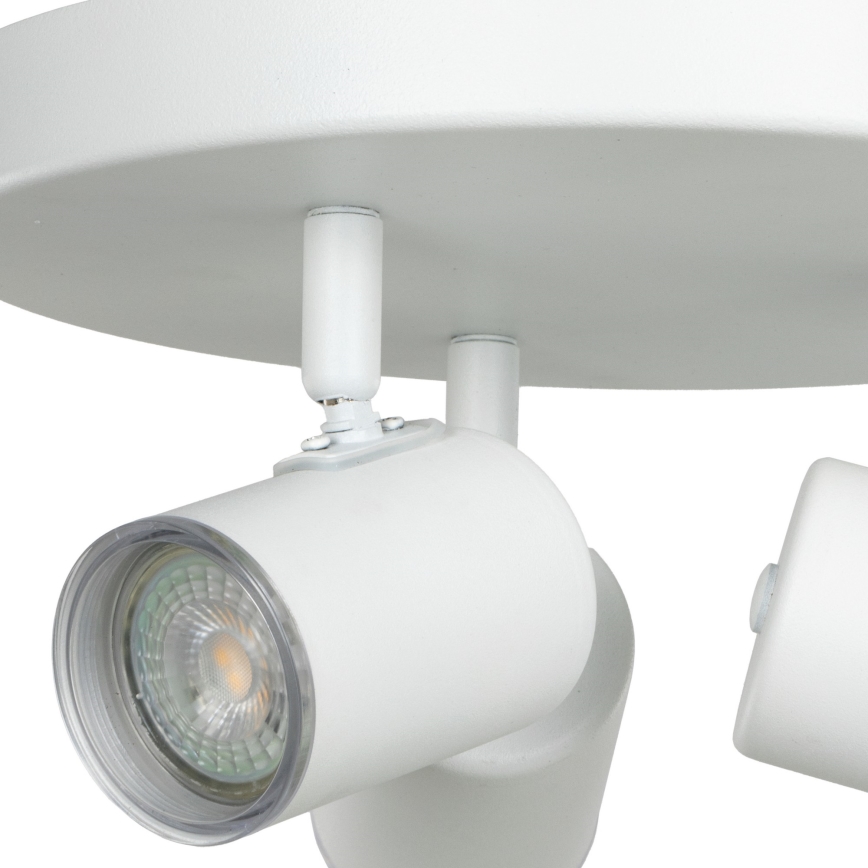 Eglo - Spot para casa de banho 3x GU10/5W/230V, Ø 25 cm, IP44, branco