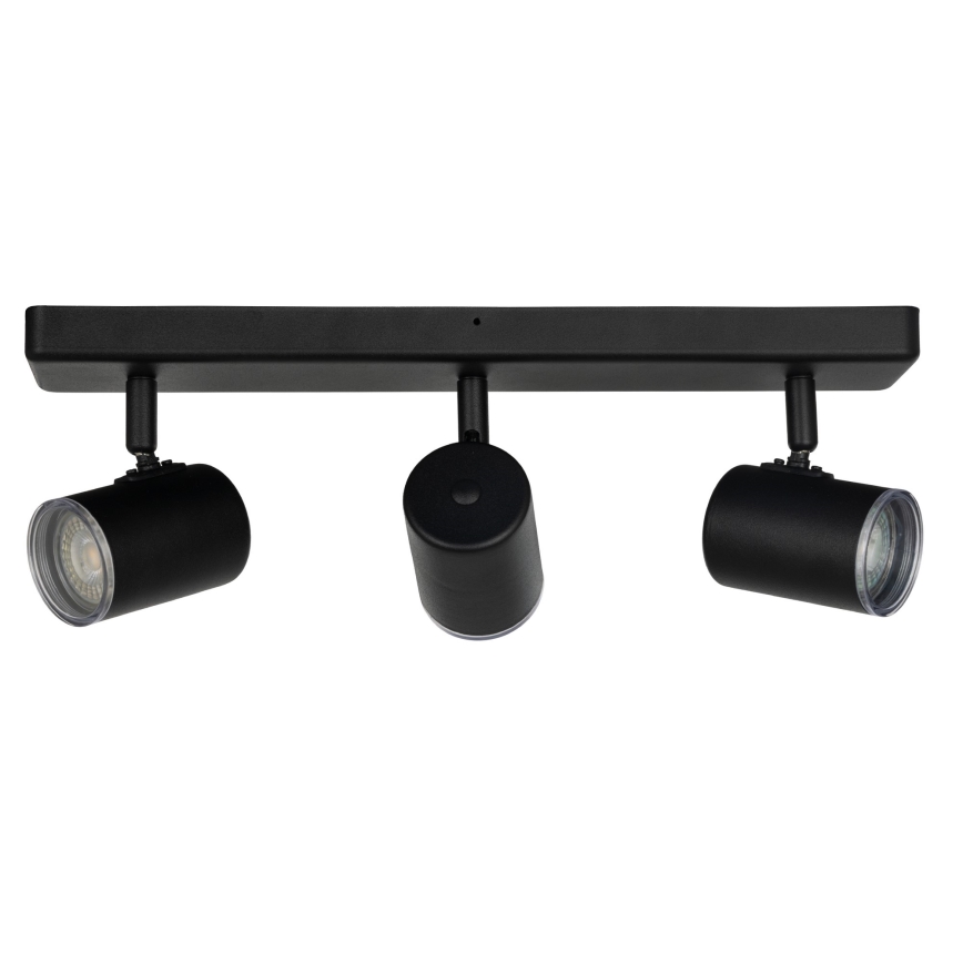 Eglo - Candeeiro de focos para casa de banho 3xGU10/5W/230V IP44 preto