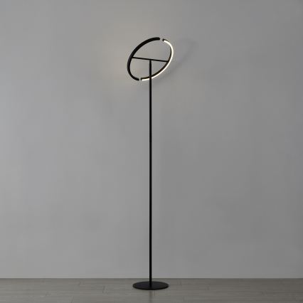 Eglo - Candeeiro de pé LED dimerizável 2xLED/8,8W/230V preto