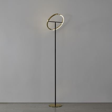 Eglo - Candeeiro de pé LED dimerizável 2xLED/8,8W/230V dourado/preto
