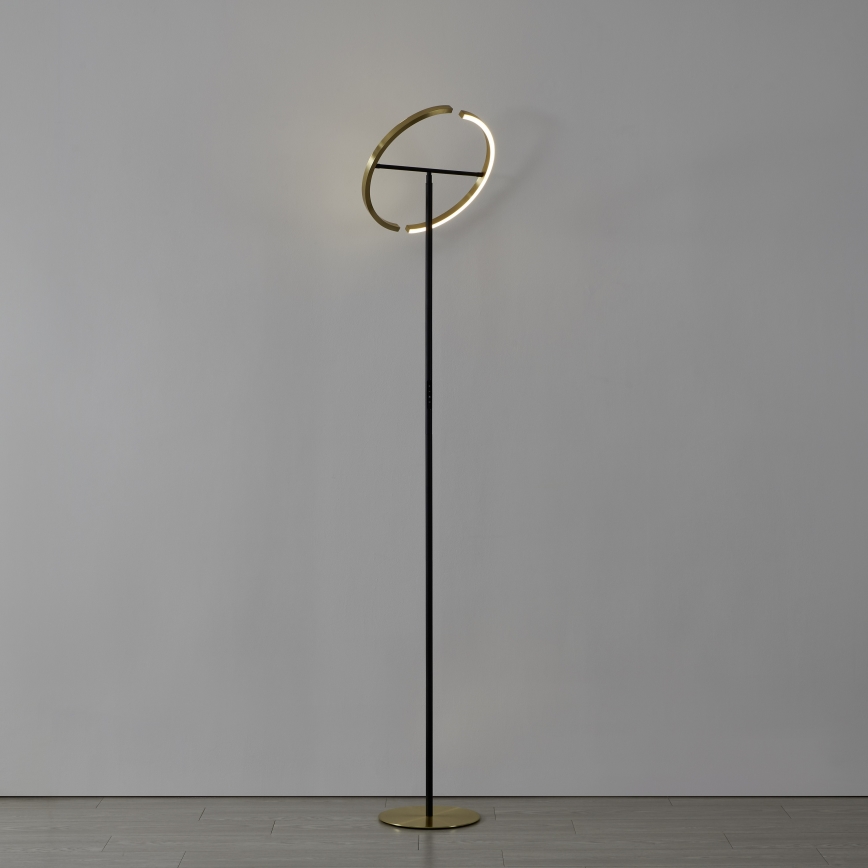 Eglo - Candeeiro de pé LED dimerizável 2xLED/8,8W/230V dourado/preto