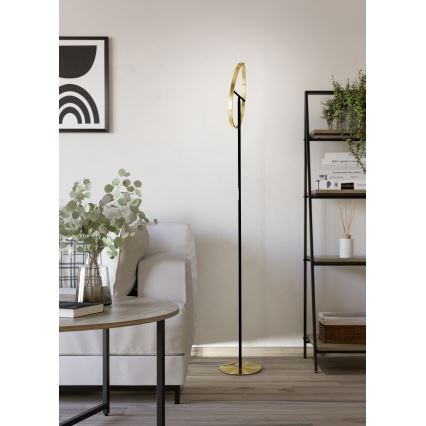Eglo - Candeeiro de pé LED dimerizável 2xLED/8,8W/230V dourado/preto