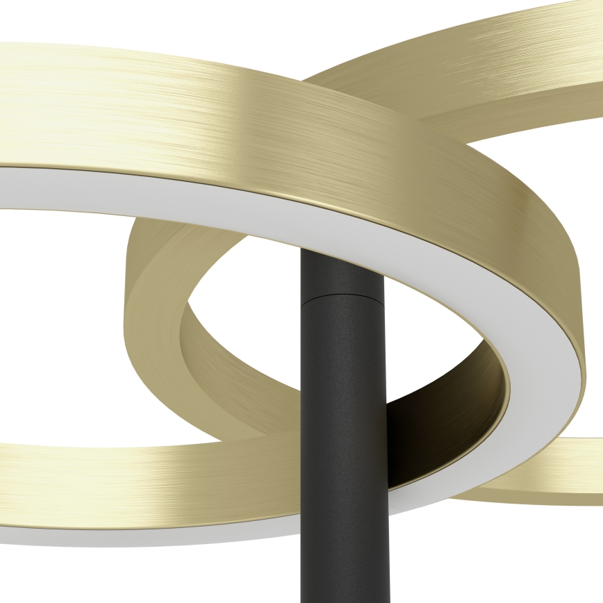 Eglo - Candeeiro de pé LED regulável LED/16W/230V + LED/12W dourado/preto