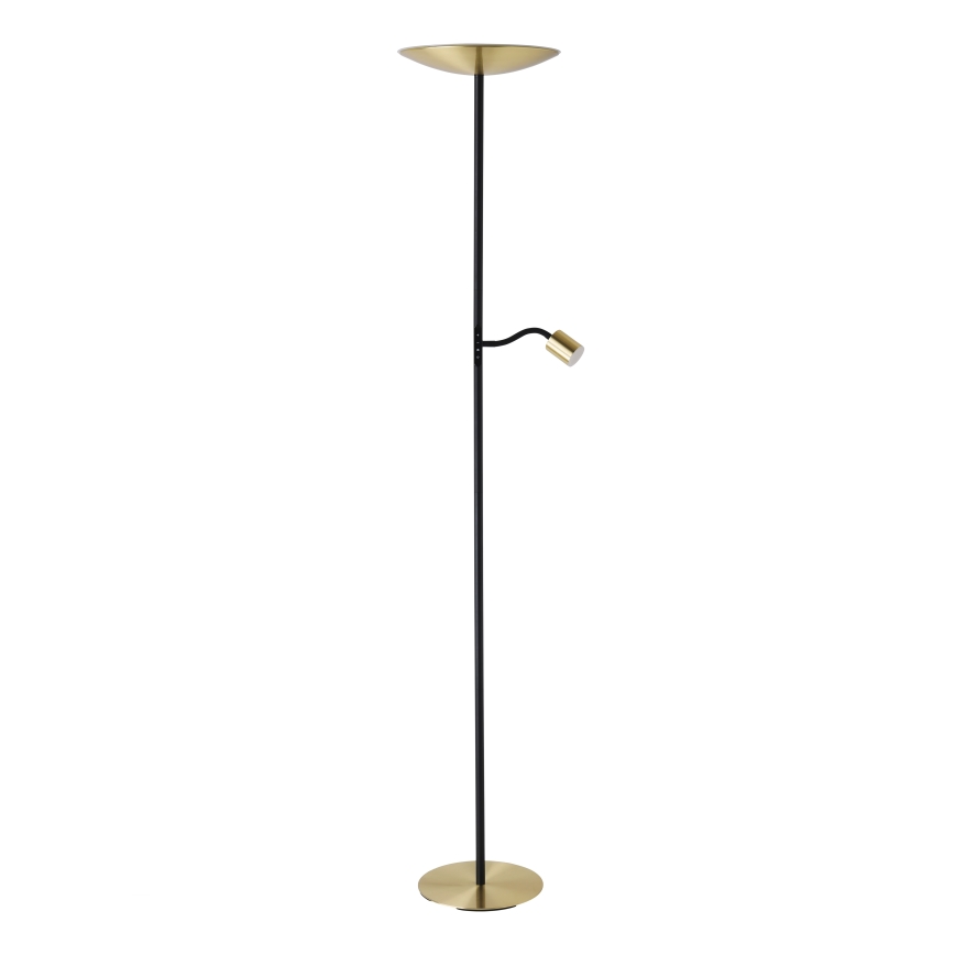 Eglo - Candeeiro de pé LED dimerizável LED/26,5W/230V + LED/4W dourado